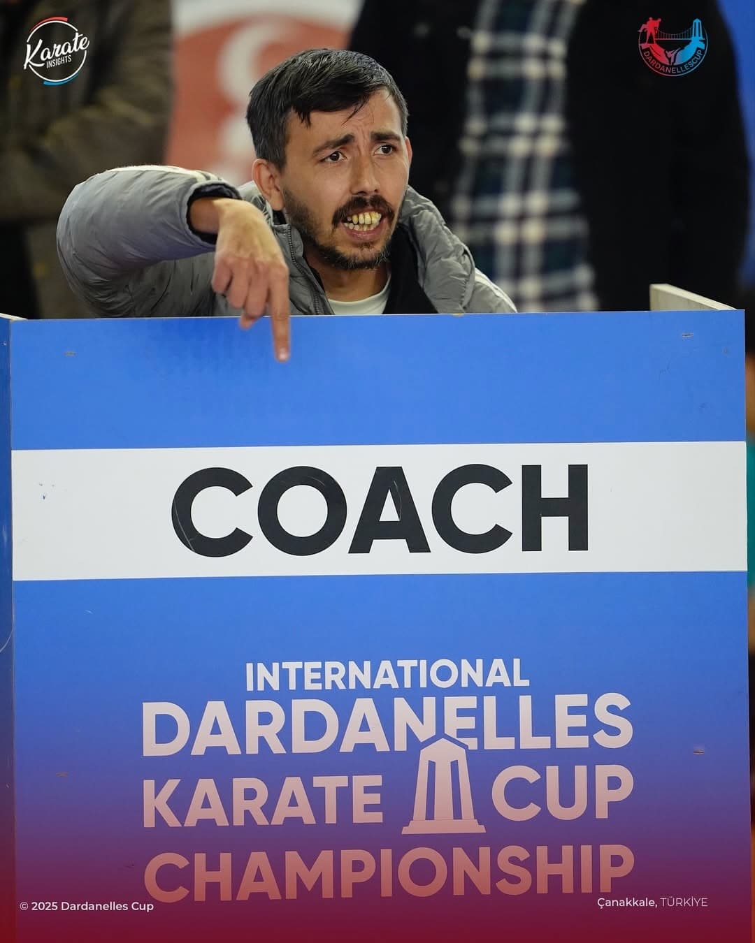 Coach directing from the coach box, Dardanelles Cup 2025