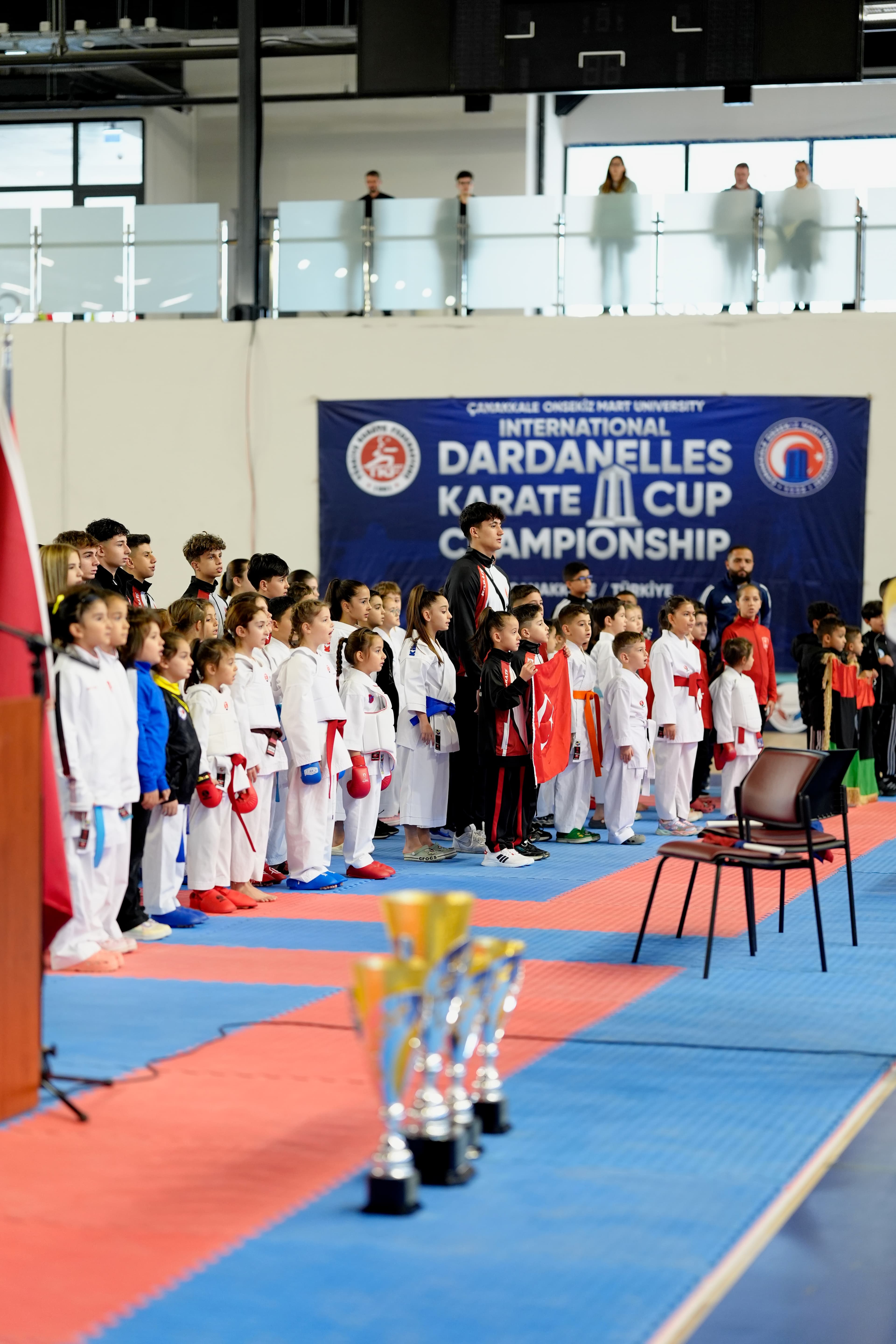 Opening ceremony lineup with trophies, Dardanelles Cup 2025
